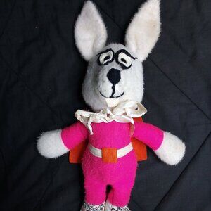 Vintage Animal Fair Rabbit Hero Plush Toy